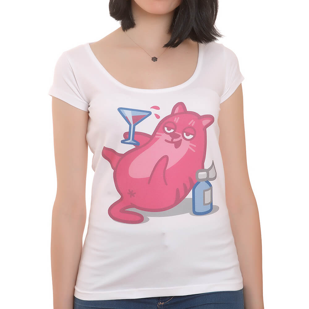 keyifci-kedili-t-shirt Keyifçi Kedili T-Shirt